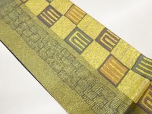 源氏香模様織出し袋帯